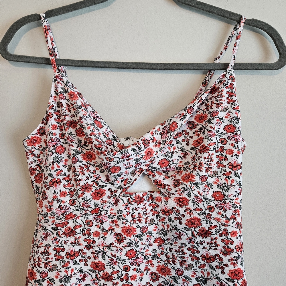 Abercrombie & Fitch Floral Spaghetti Strap Dress, Size ST, Multicolor - Picture 2 of 4